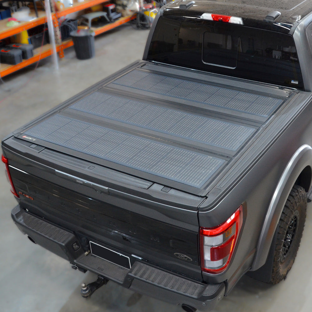 Ford F-150 BAKFlip MX4 Tonneau Cover 285W Flexible Solar Panel, PERC Monocrystalline 23.5% Efficiency