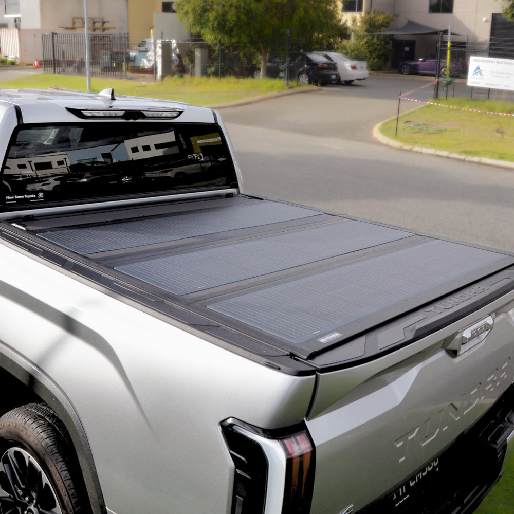 Toyota Tundra BAKFlip MX4 Tonneau Cover 285W Flexible Solar Panel, PERC Monocrystalline 23.5% Efficiency
