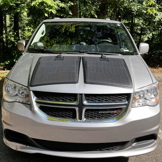 Dodge Grand Caravan 4th Gen (2008-2020) Lensun 100W Hood Solar Panel