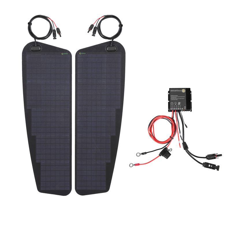 Ram HD 2500 5th Gen (2019-Present) Lensun 70W Hood Solar Panel