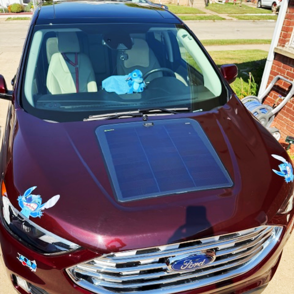 Ford Edge 2nd Gen(2019-Present) Lensun 75W Hood Solar Panel