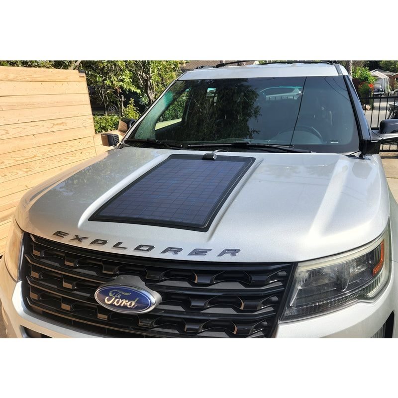 Ford Explorer (2016-Present) Lensun 60W Hood Flexible Solar Panel