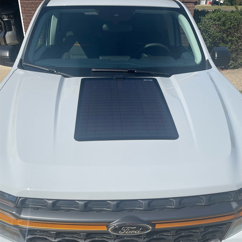 Ford Maverick (2022-Present) Lensun 70W Hood Flexible Solar Panel