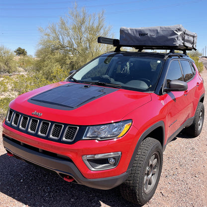Jeep Compass 2nd Gen (2018-present) Lensun 65W Hood Solar Panel