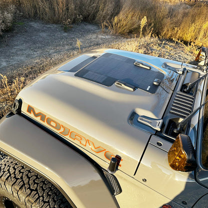Jeep Gladiator JT Mojave, Wrangler Rubicon 392 Lensun 50W Hood Solar Panel