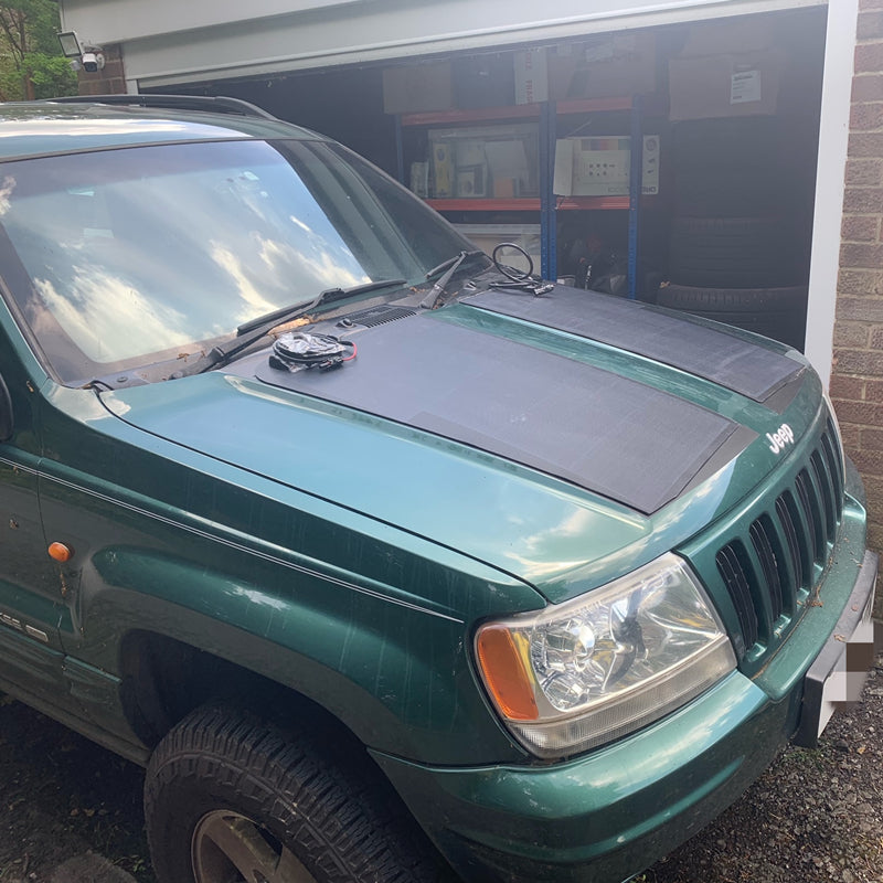 Jeep Grand Cherokee WJ(1996-2004) Lensun 120W Hood/Bonnet Solar Panel