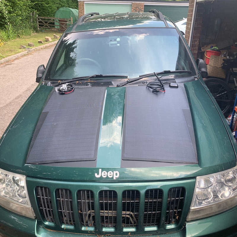 Jeep Grand Cherokee WJ(1996-2004) Lensun 120W Hood/Bonnet Solar Panel