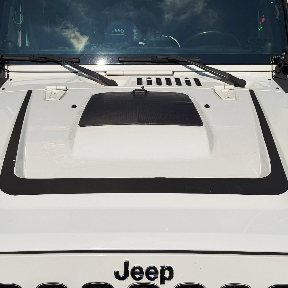 Jeep Wrangler JK AEV Lensun 20W 12V Hood Flexible Solar Panel