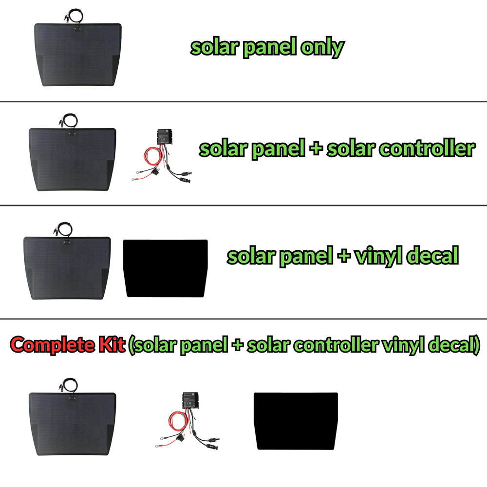Mercedes M-Class W163(1998-2005) Lensun 100W Bonnet Solar Panel