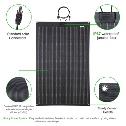 300W (2x150W) Flexibles Solarpanel für Dachzeltmontage
