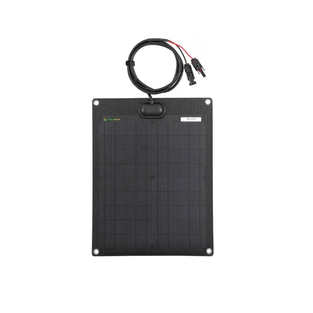 20W 12V Schwarzes biegsames Solarpanel