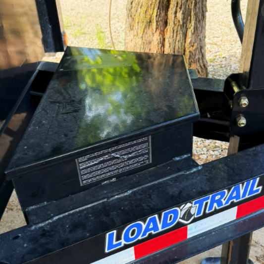 Load Trail 14k Dump Trailer Tapered Small Storage Box Fora Solar 30W Flexible Solar Panel