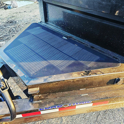 Load Trail 14k Kippanhänger konischer Staukasten Für ein Solar 80W 12V flexibles Solarpanel