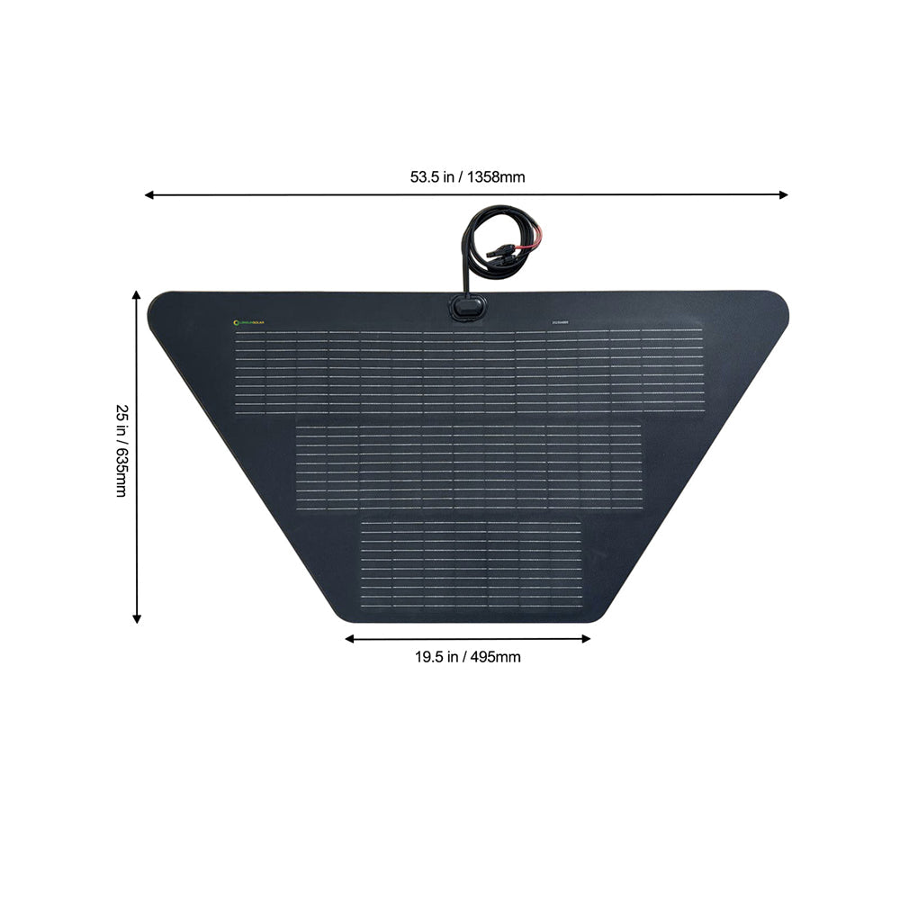 Load Trail 14k Kippanhänger konischer Staukasten Für ein Solar 80W 12V flexibles Solarpanel