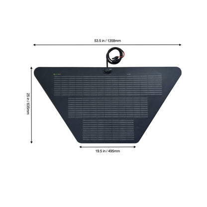 Load Trail 14k Kippanhänger konischer Staukasten Für ein Solar 80W 12V flexibles Solarpanel