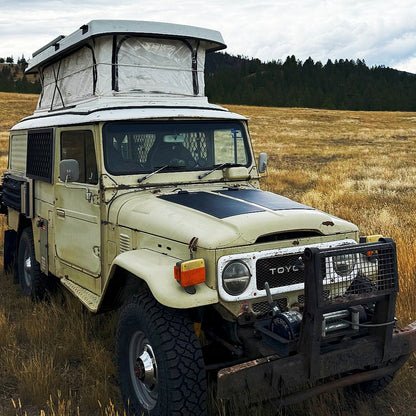 Toyota Land Cruiser FJ40 Lensun 80W Bonnet Flexible Solar Panel