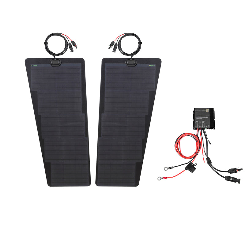Toyota Land Cruiser (1984 on) Troopy 70 Series J70 Lensun 80W Bonnet Solar Panel