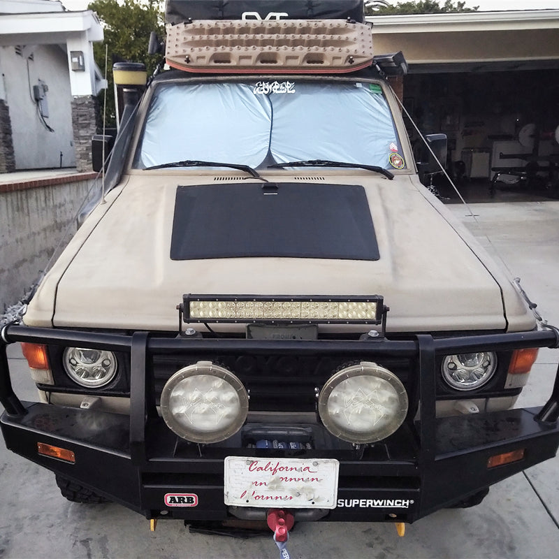 Toyota Land Cruiser 60Series J60 Lensun 100W Hood Flexible Solar Panel