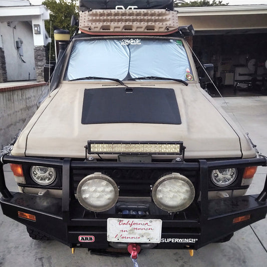 Toyota Land Cruiser 60Series J60 Lensun 100W Hood Flexible Solar Panel