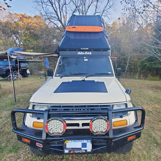 Toyota Land Cruiser Prado 70series Lensun 95W Bonnet Flexible Solar Panel
