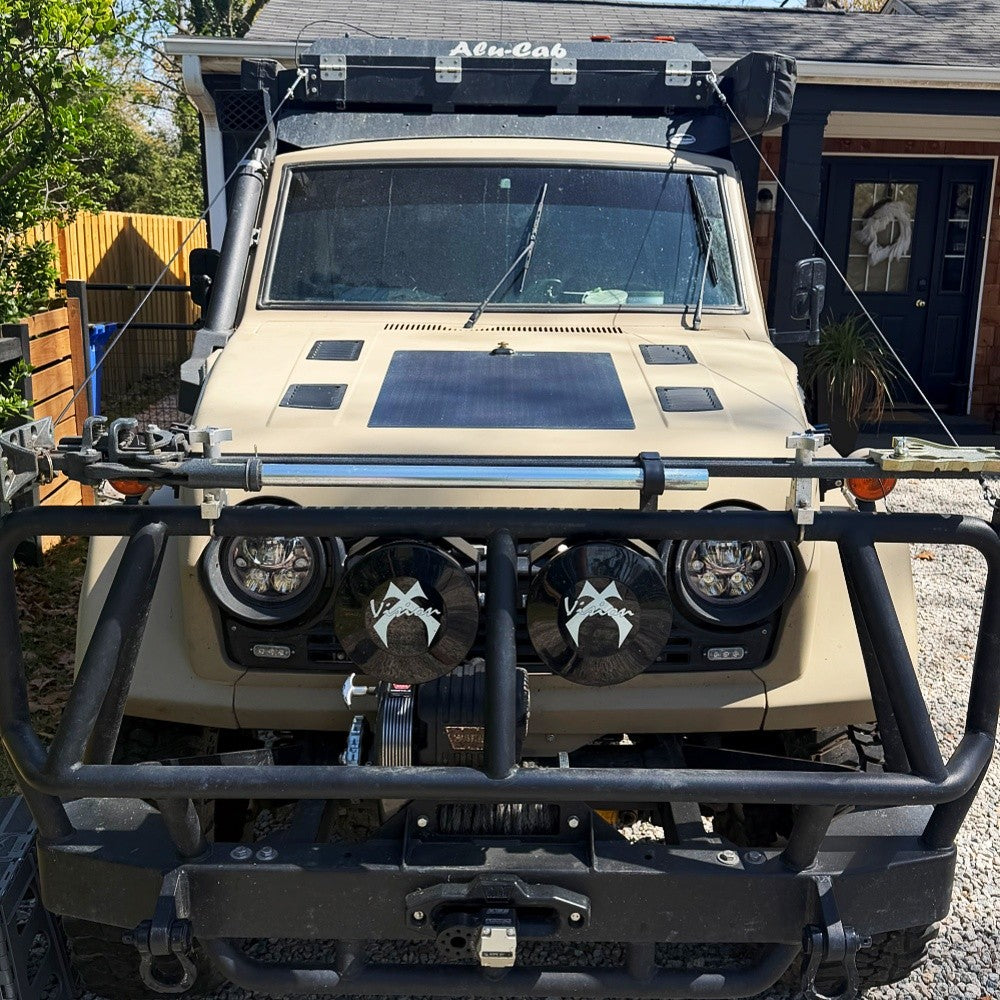 Toyota Land Cruiser FJ55 (1967-1980) Lensun 60W Hood Flexible Solar Panel
