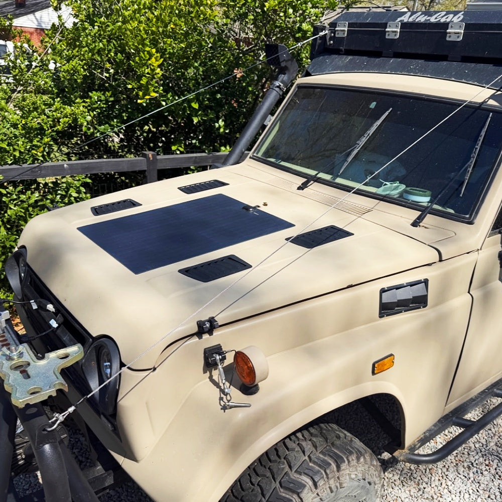 Toyota Land Cruiser FJ55 (1967-1980) Lensun 60W Hood Flexible Solar Panel