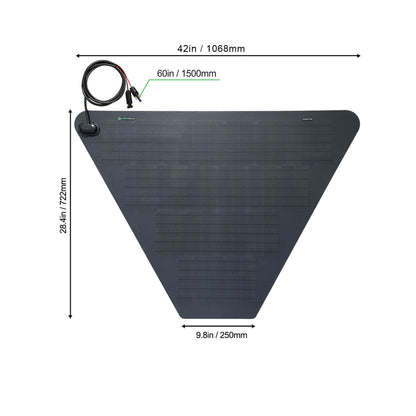 TurtleBack Expedition Trailers Staubox Für ein flexibles 66-W-Solarpanel von Fora Solar