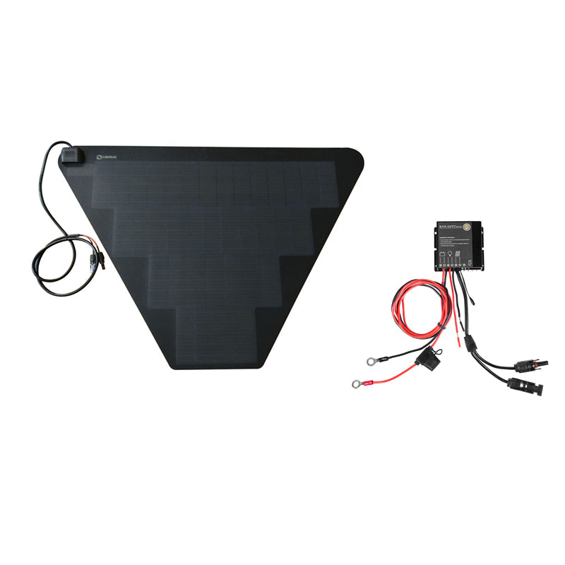 TurtleBack Expedition Trailers Staubox Für ein flexibles 66-W-Solarpanel von Fora Solar