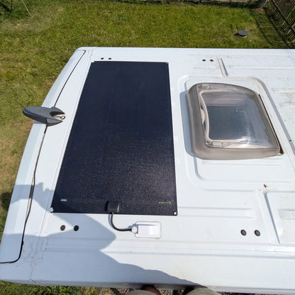 130W Full Black Flexible Solar Panel, 25.8% Back Contact Solar Cell