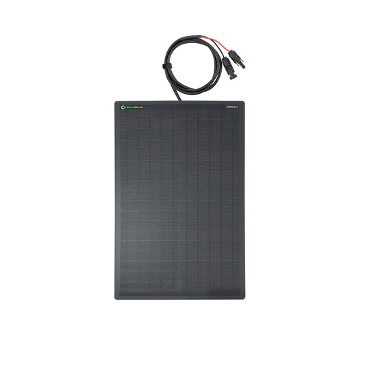 30W 12V Flexible Solar Panel, Cable on the back side