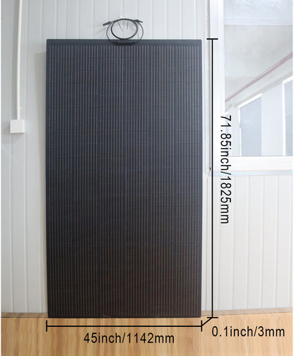 400W ETFE flexibles Solarpanel, biegbar bis zu 250°