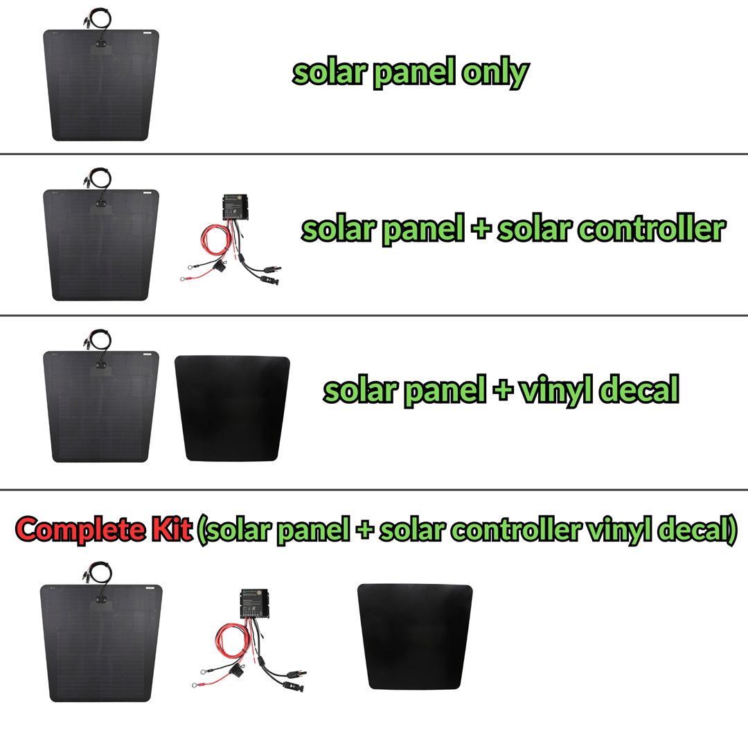 Lexus GX460 GX470 GX570 LX470 LX570 Lensun 100W Hood Flexible Solar Panel