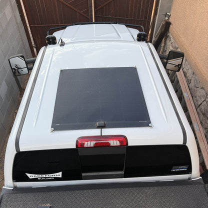 120W Full Black Flexible Solar Panel, 25.8% Back Contact Solar Cell