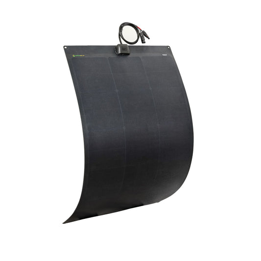 130W Full Black Flexible Solar Panel, 25.8% Back Contact Solar Cell