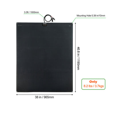 Fora Solar 480W (2x240W) flexibles Solarpanel für Dachzelt
