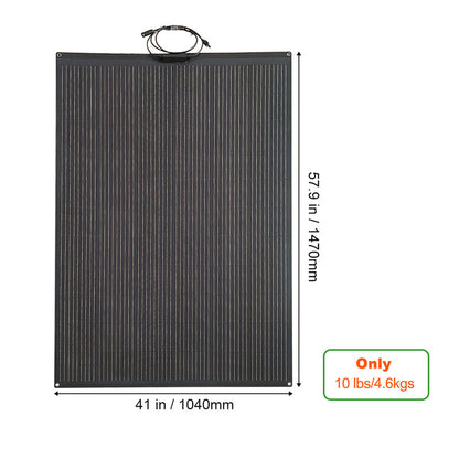 Fora Solar 300W Flexibles Solarpanel, Neueste Technologie, biegbar bis zu 250°