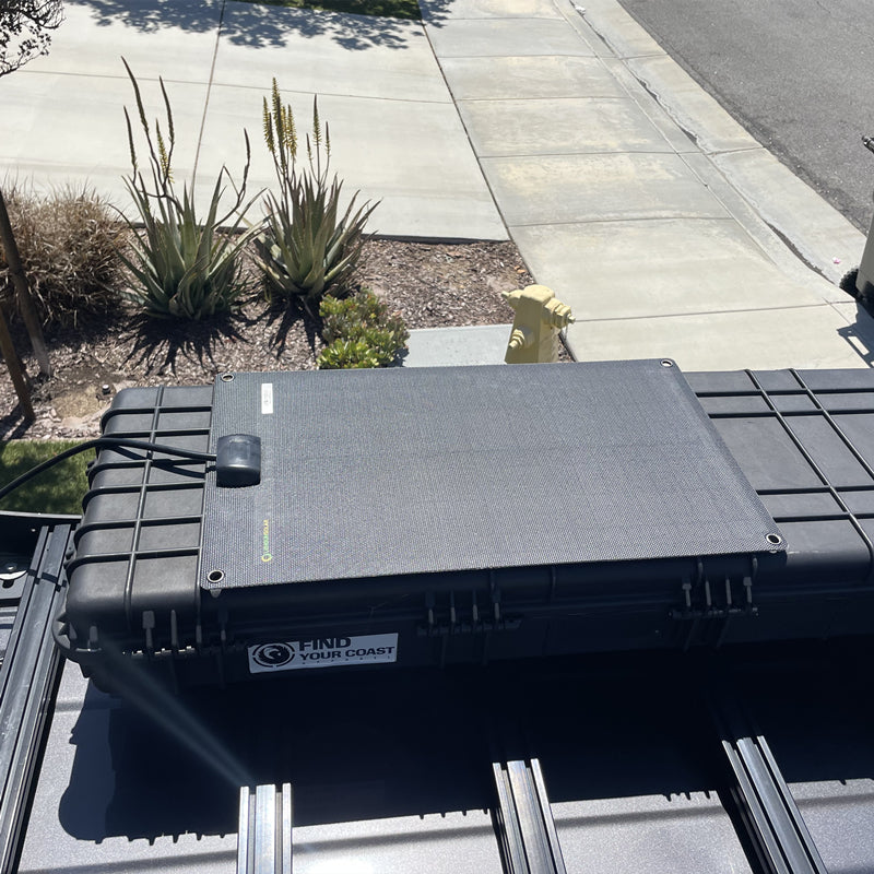 30 W 12 V flexibles Solarpanel schwarz