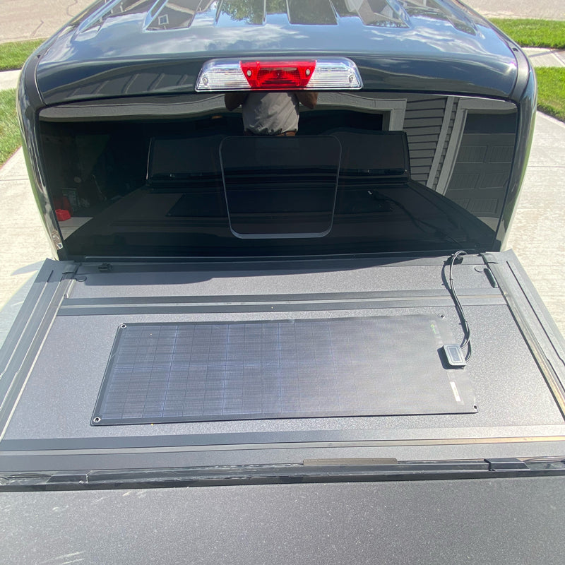 55W Schwarz 12V Flexibles Solarpanel