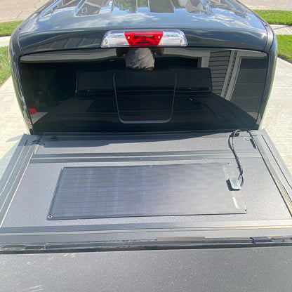 55W Schwarz 12V Flexibles Solarpanel