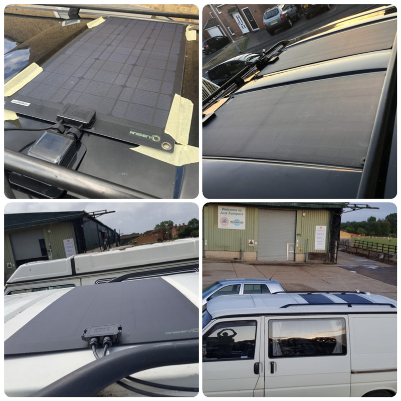 Fora Solar 55W 12V Flexibles Solarpanel für VW T4 Camper-Dach