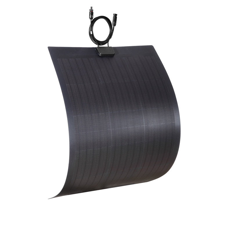 80W 12V Vollschwarzes flexibles Solarpanel