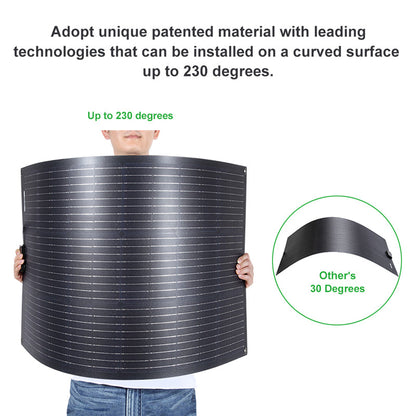 100W Flexible Solar Panel, PERC 9BB Solar Cell